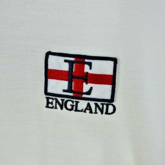 England 04 Mens XL Team England 7 Sports Polo Short Sleeve Shirt - Picture 10 of 11